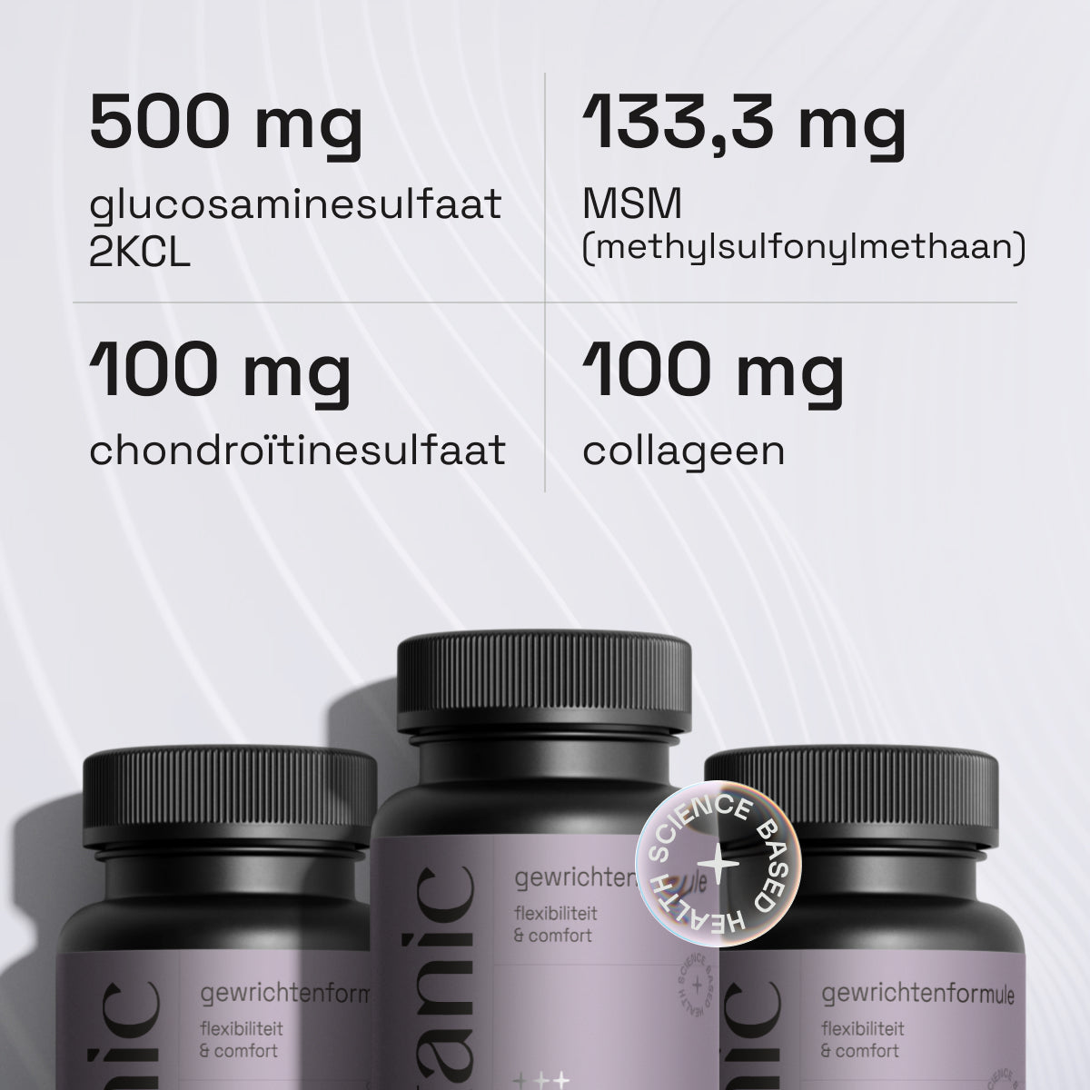 Gewrichtenformule - Glucosamine 500 mg + MSM 133 mg