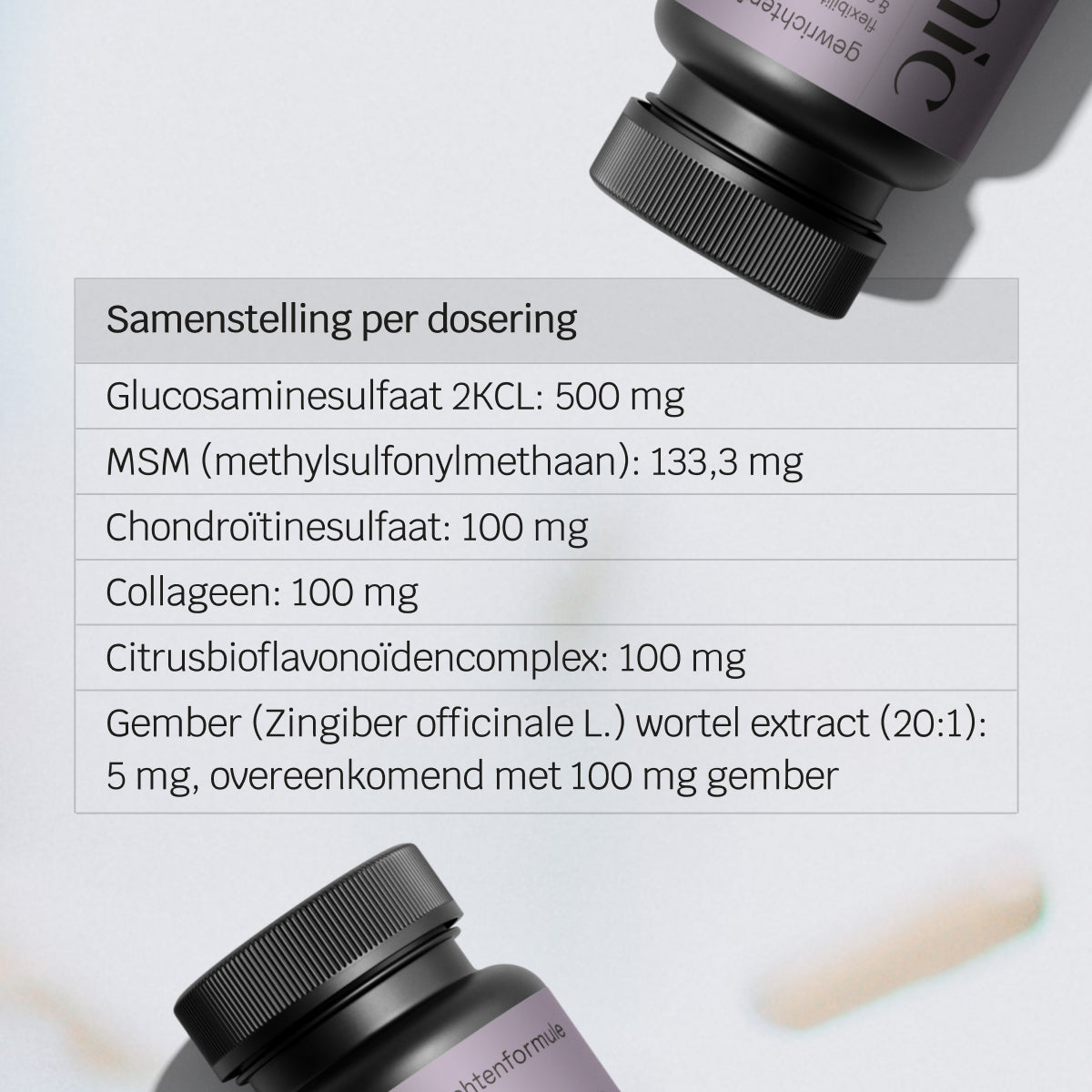 Gewrichtenformule - Glucosamine 500 mg + MSM 133 mg