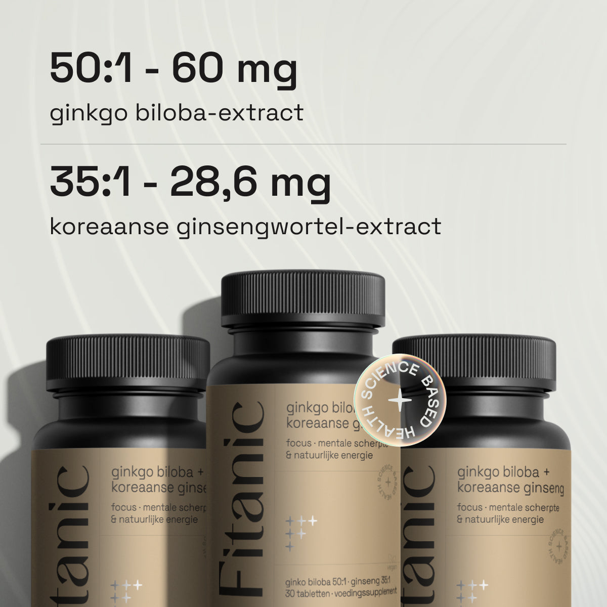 Ginkgo Biloba 3000 mg + Koreaanse Ginseng 1000 mg