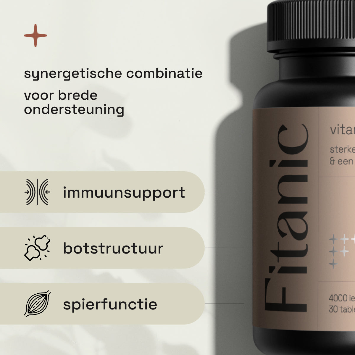 Vitamine D3 4000 IE + K2 100 µg