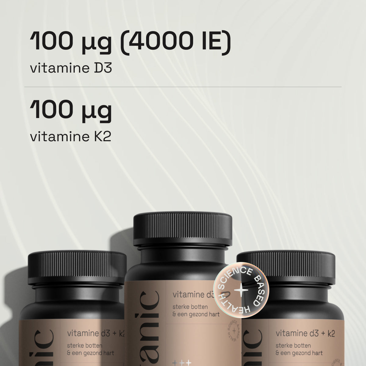 Vitamine D3 4000 IE + K2 100 µg