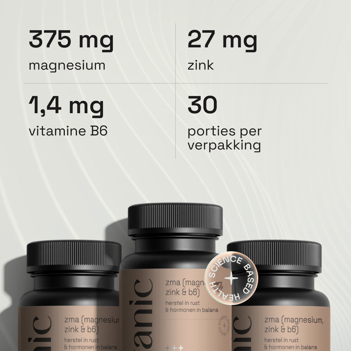 ZMA - Magnesium 375 mg + Zink 27 mg