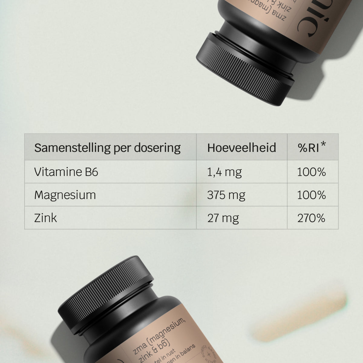 ZMA - Magnesium 375 mg + Zink 27 mg