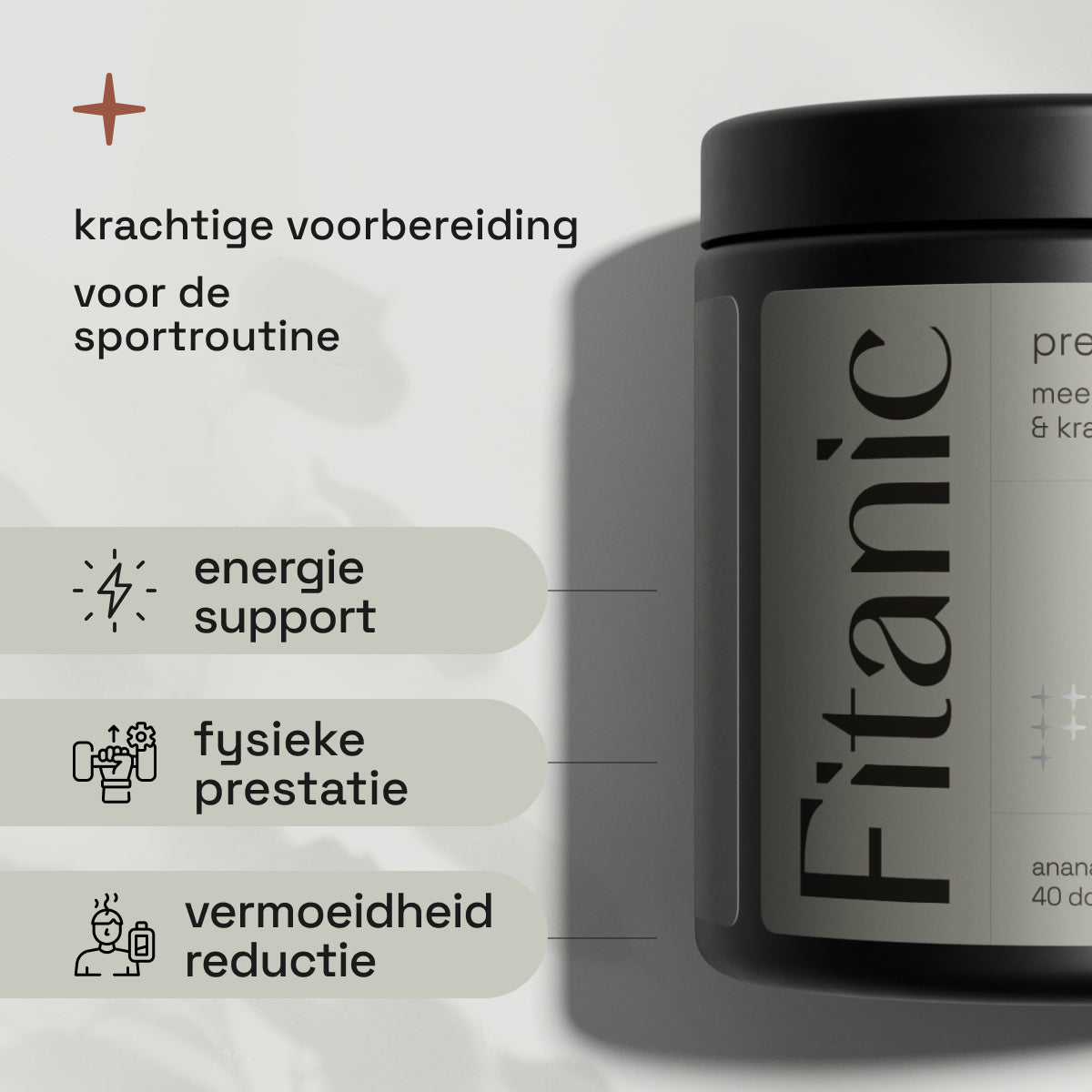 Pre-Workout 190 mg Cafeïne + Beta-Alanine 1600 mg
