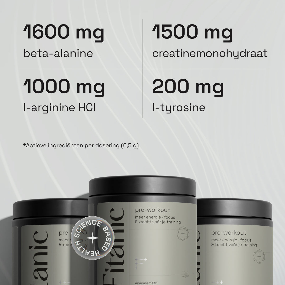 Pre-Workout 190 mg Cafeïne + Beta-Alanine 1600 mg