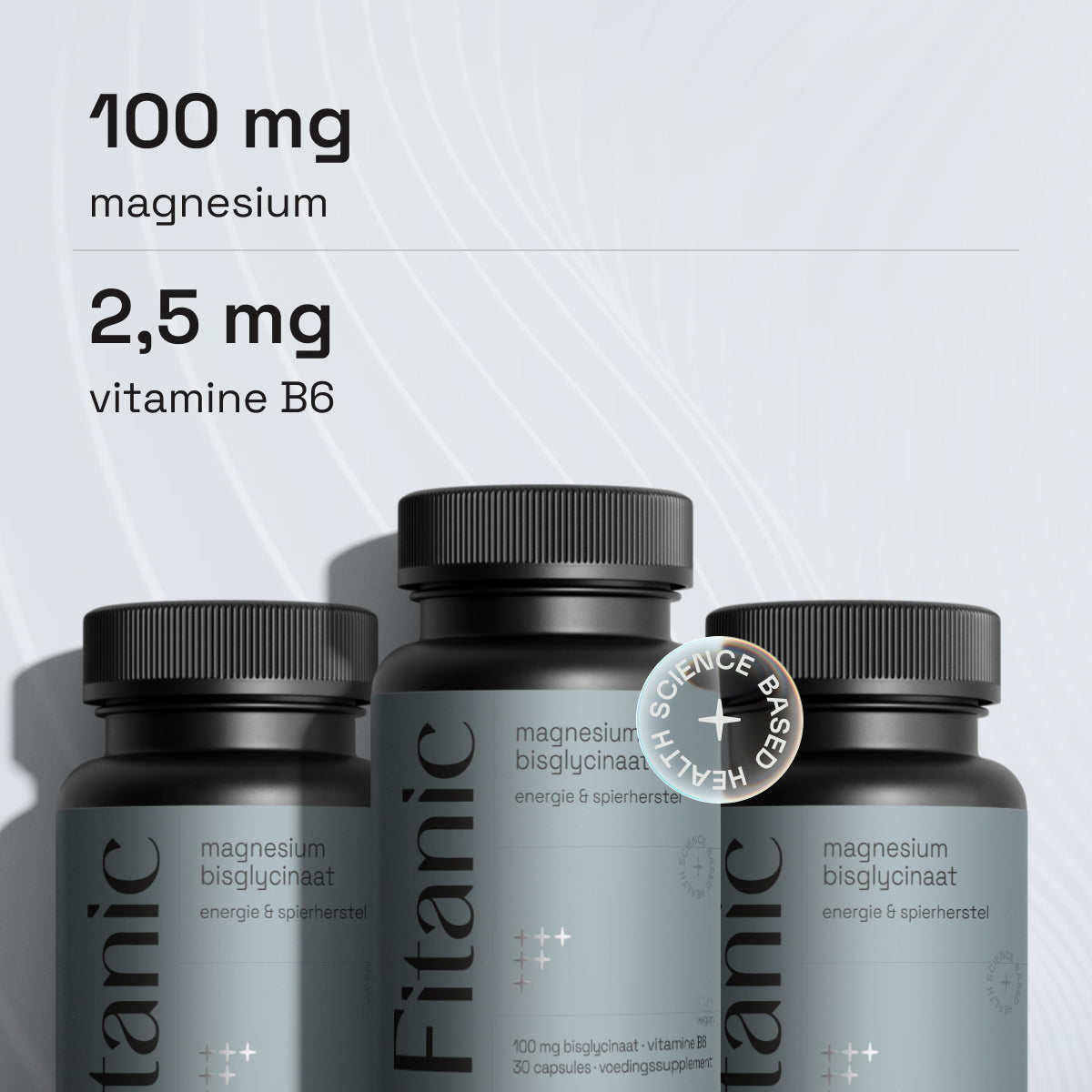 Magnesium Bisglycinaat 100 mg + Vitamine B6