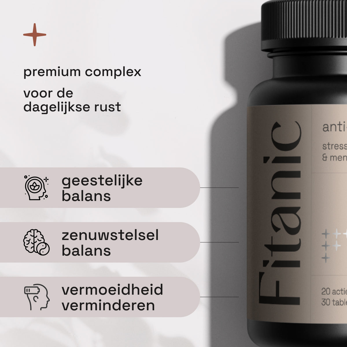 Anti-Stress Complex - 8 Plantenextracten + Magnesium