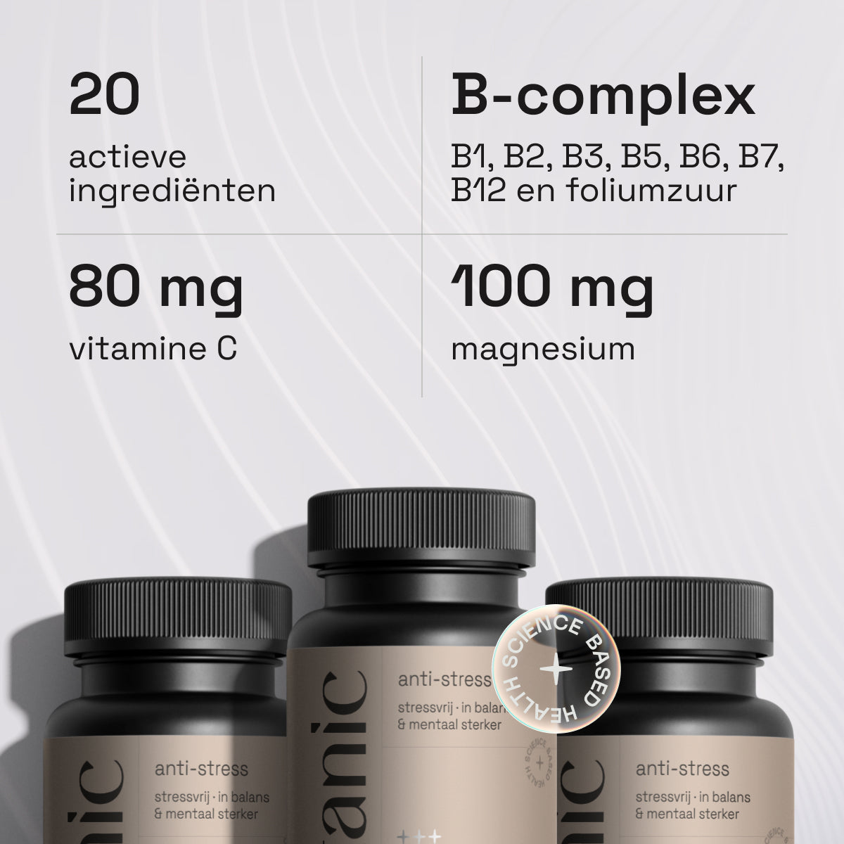 Anti-Stress Complex - 8 Plantenextracten + Magnesium
